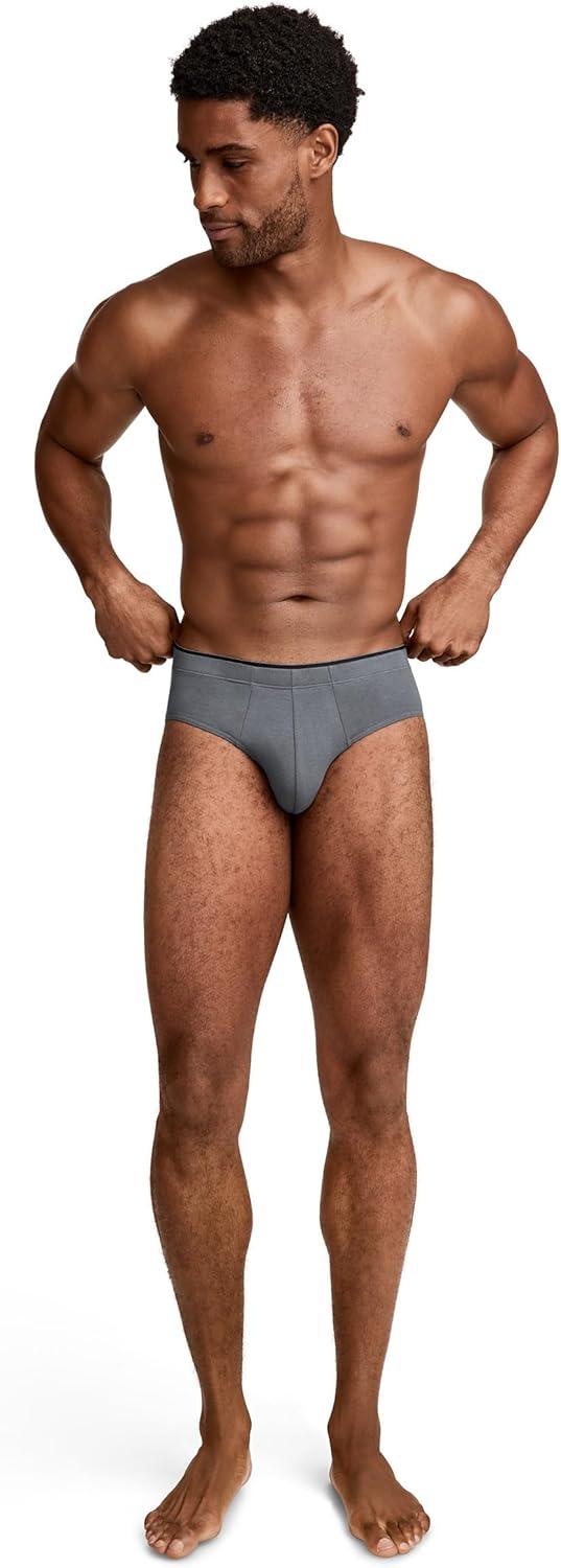 imageJockey Mens Underwear True Style Bikini 3 PackSteel Dune