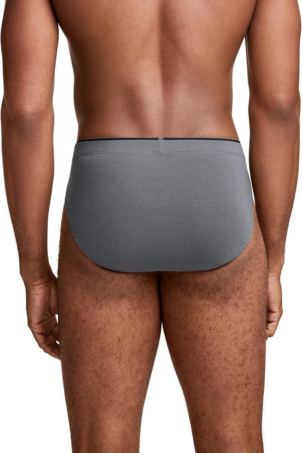 imageJockey Mens Underwear True Style Bikini 3 PackSteel Dune