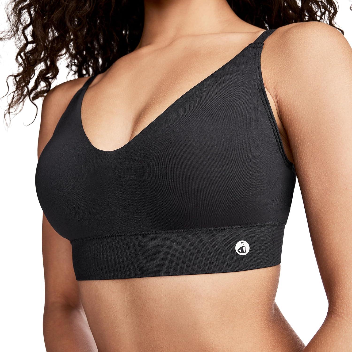 imageJockey Womens Bra Seamfree Lift BraletteBlack
