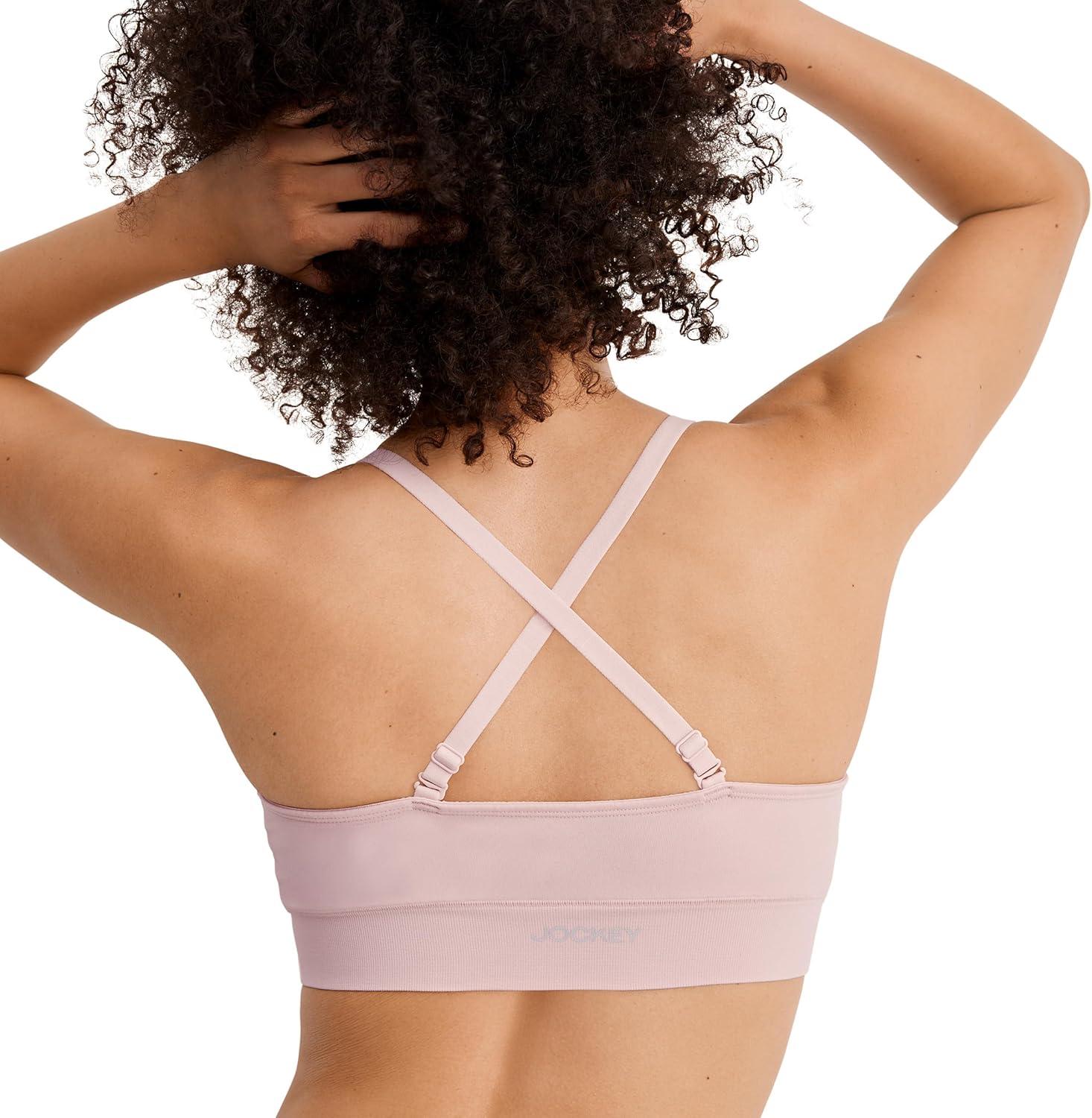 imageJockey Womens Bra Seamfree Lift BraletteCoral Mist