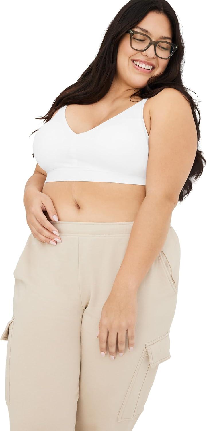 imageJockey Womens Bra Seamfree Lift BraletteWhite