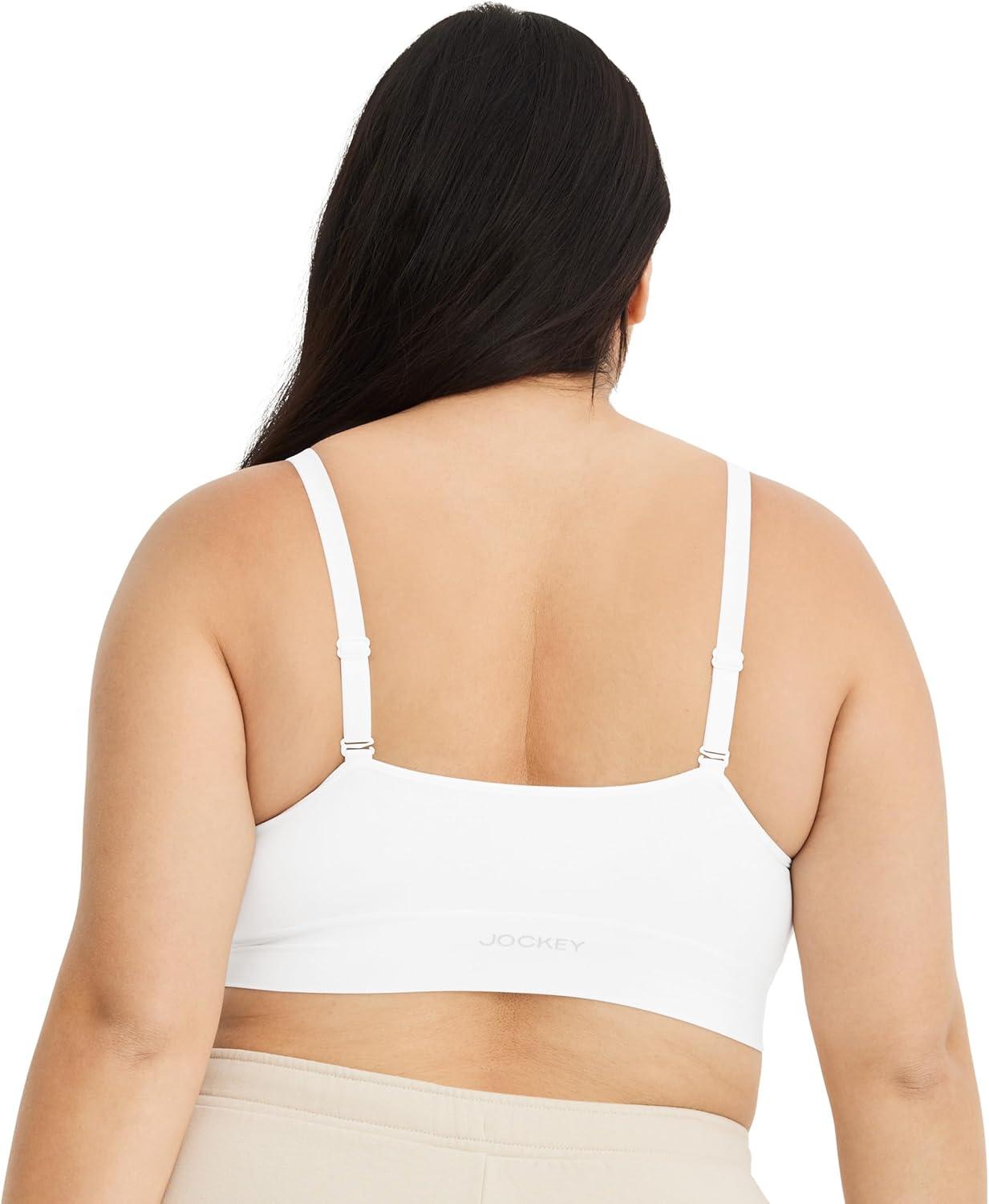 imageJockey Womens Bra Seamfree Lift BraletteWhite