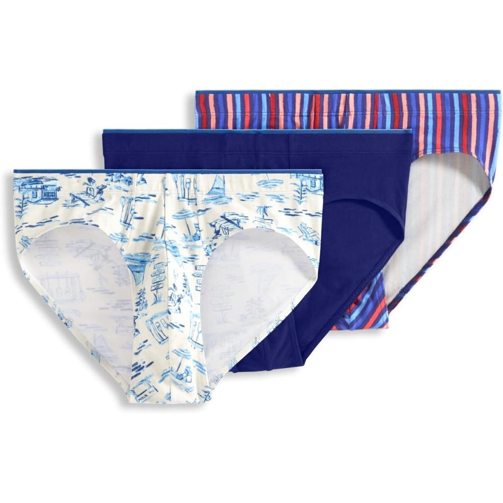 imageJockey Mens Underwear True Style Bikini 3 PackMajestic Camp