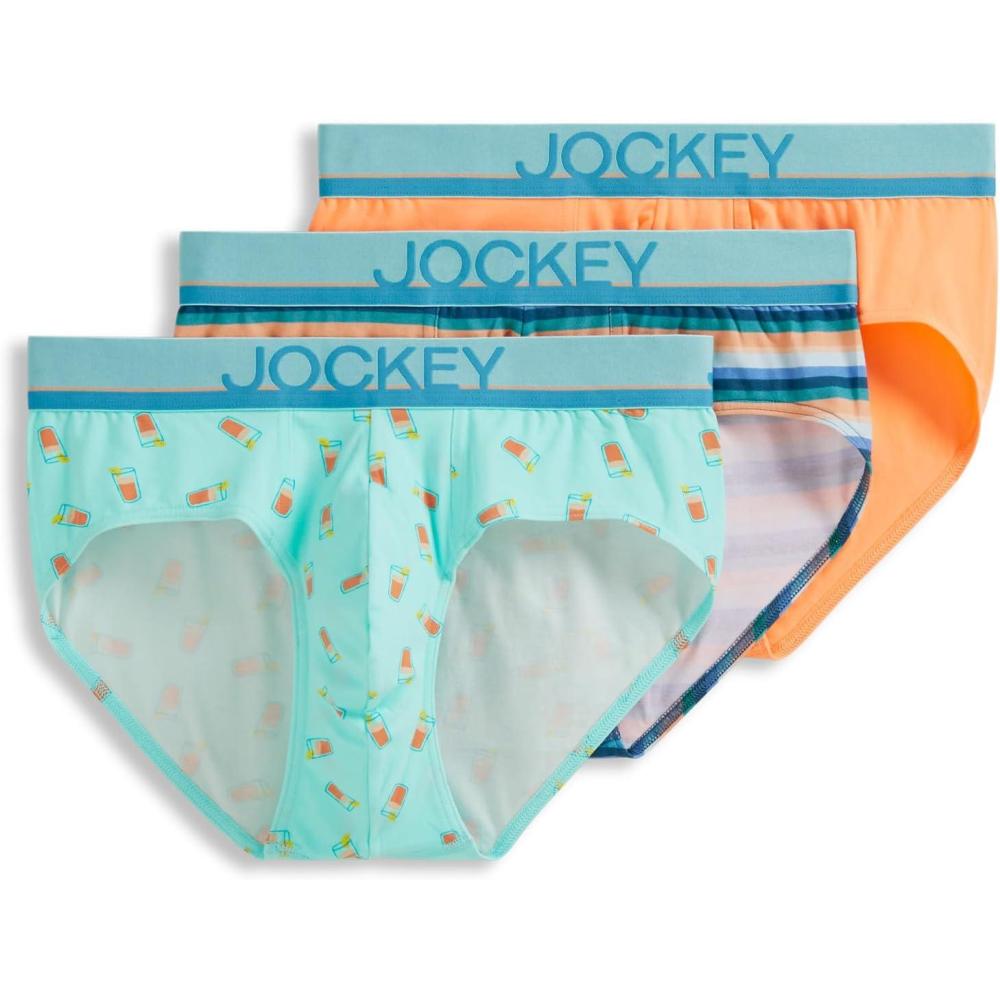 imageJockey Mens Underwear True Style Brief 3 PackCold Midnight