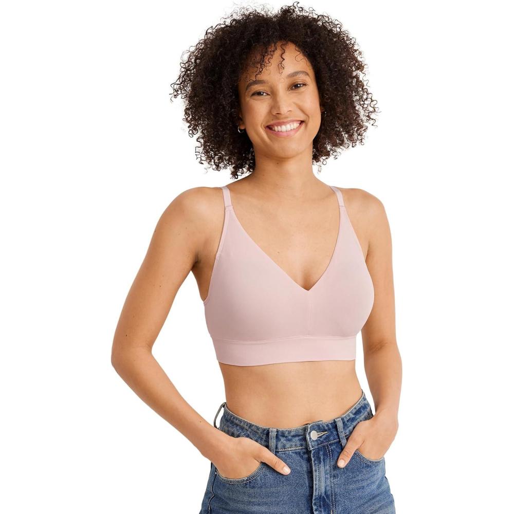 imageJockey Womens Bra Seamfree Lift BraletteCoral Mist