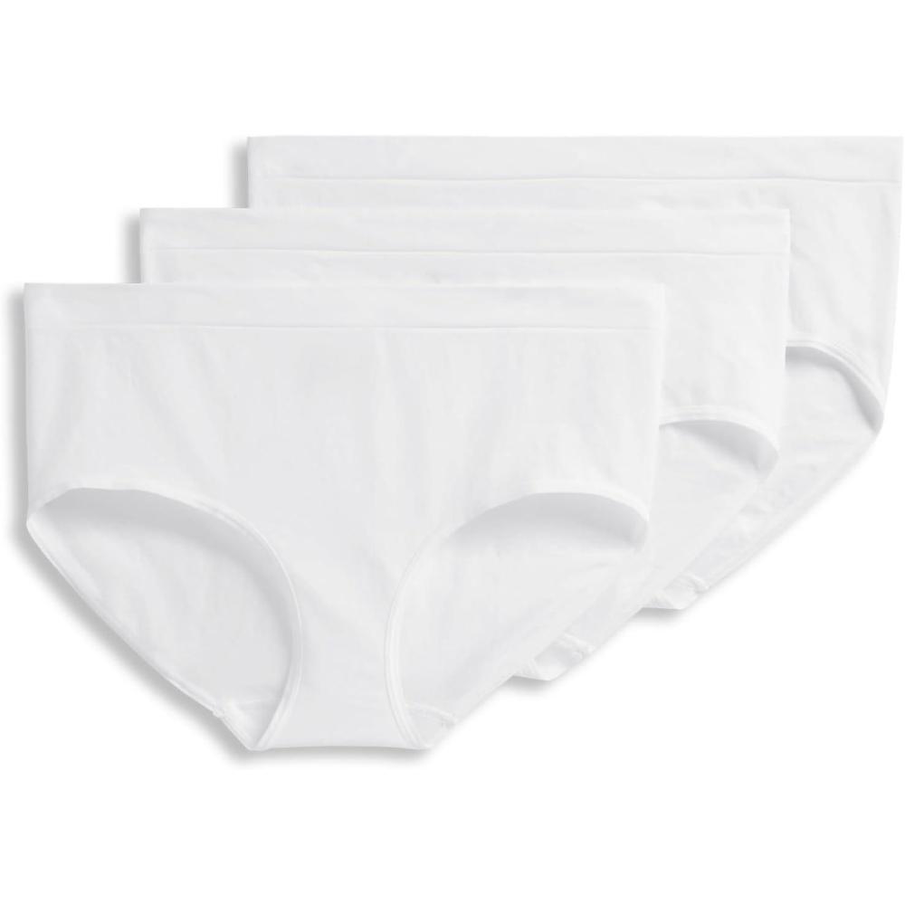 imageJockey Womens Underwear Seamfree Brief 3 PackWhite