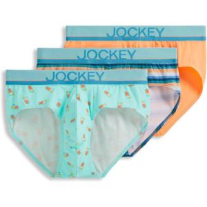 Jockey Men’s Underwear True Style Brief – 3 Pack(Cold Midnight)