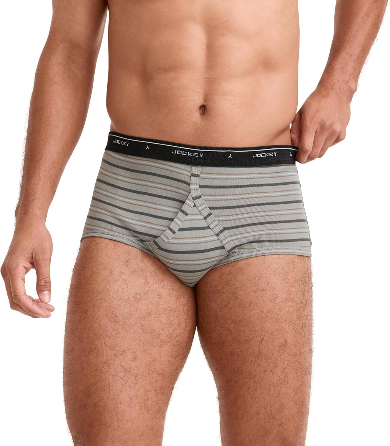 imageJockey Classic Full Rise Brief 3 Pack 100 Cotton Underwear for MenTrusty Cove