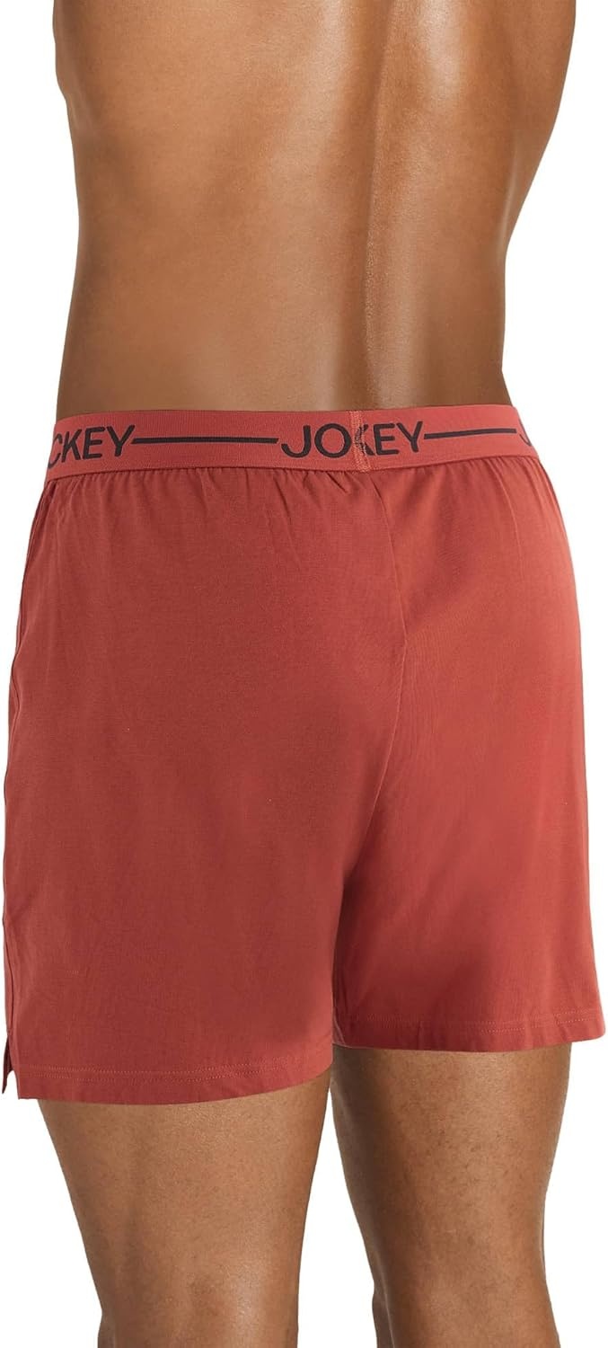 imageJockey Mens Underwear Organic Cotton Stretch 4 BoxerCanyon