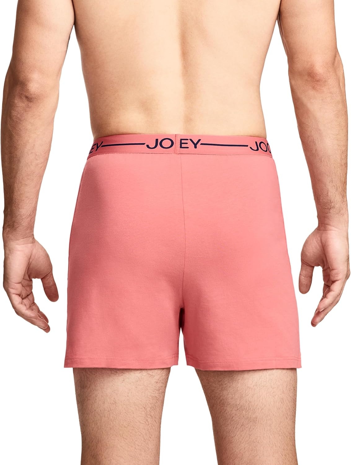 imageJockey Mens Underwear Organic Cotton Stretch 4 BoxerCoral Pink