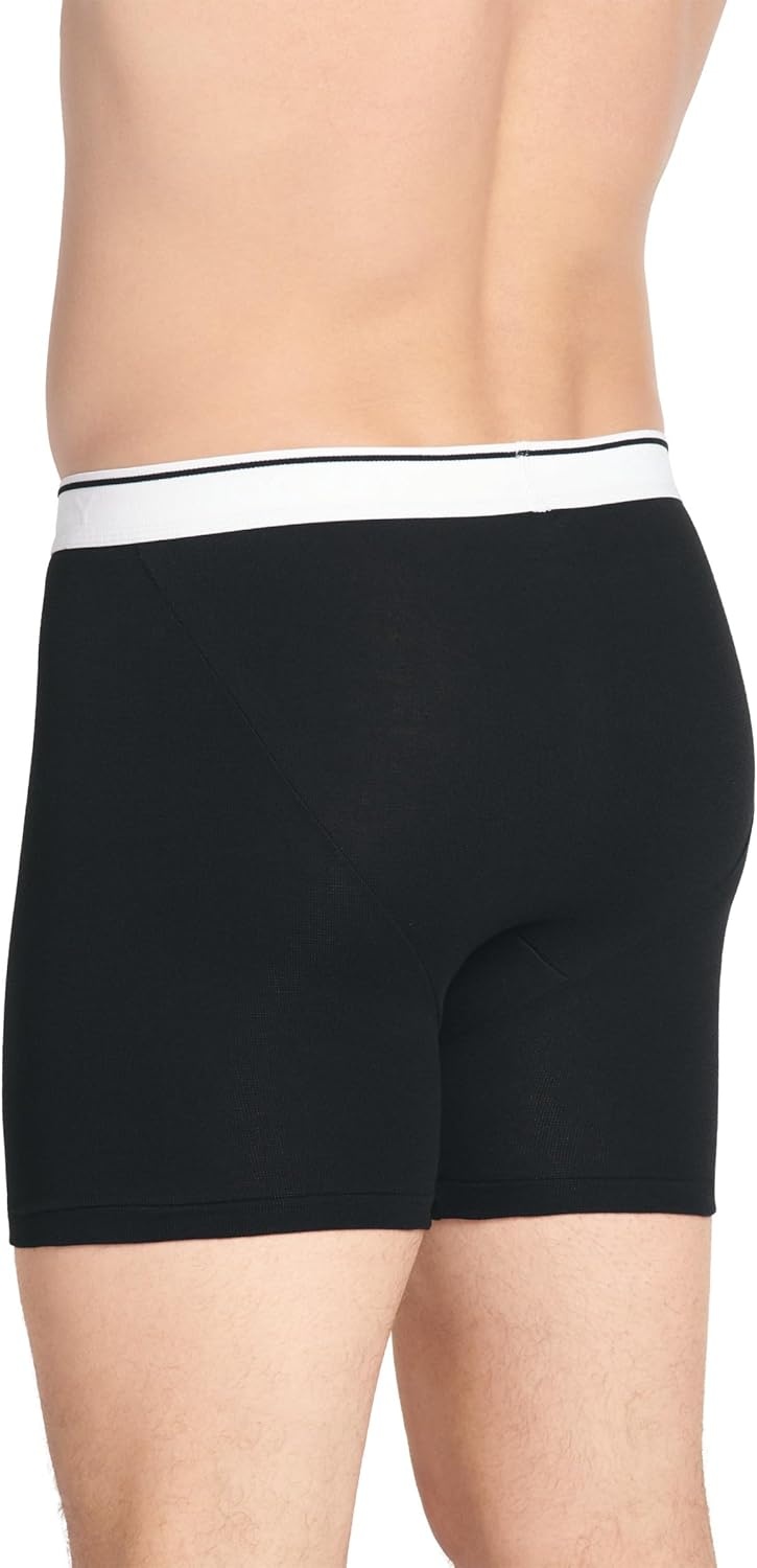 imageJockey Mens Underwear Pouch 5 Boxer Brief 6 PackBlack