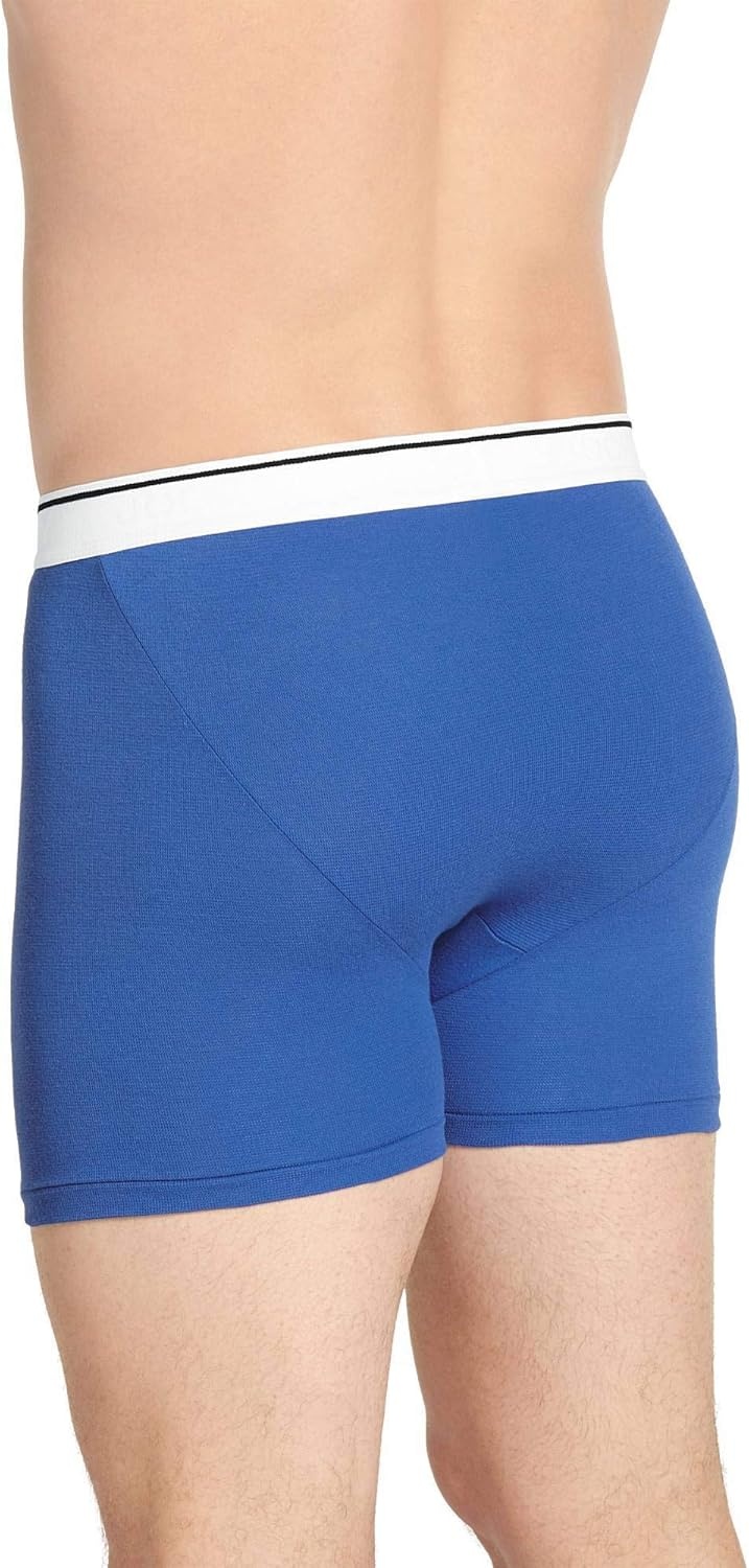 imageJockey Mens Underwear Pouch 5 Boxer Brief 6 PackBlue SpringJust Blue