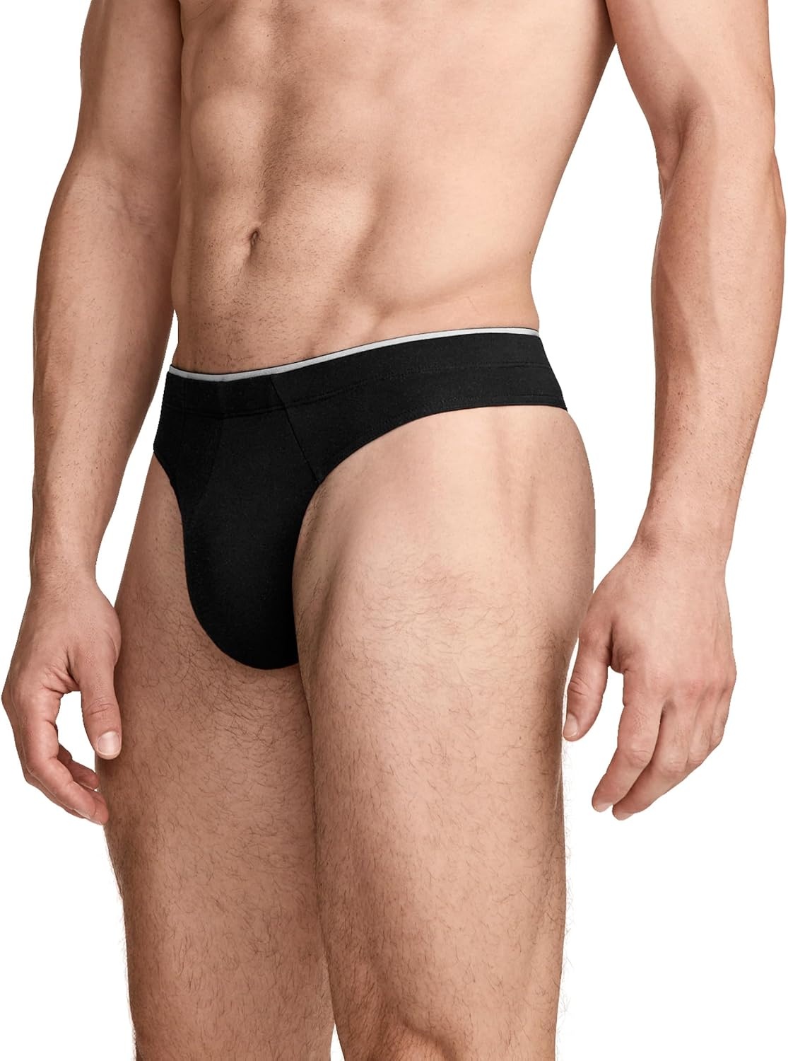 imageJockey Mens Underwear True Style Thong 3 PackBlack