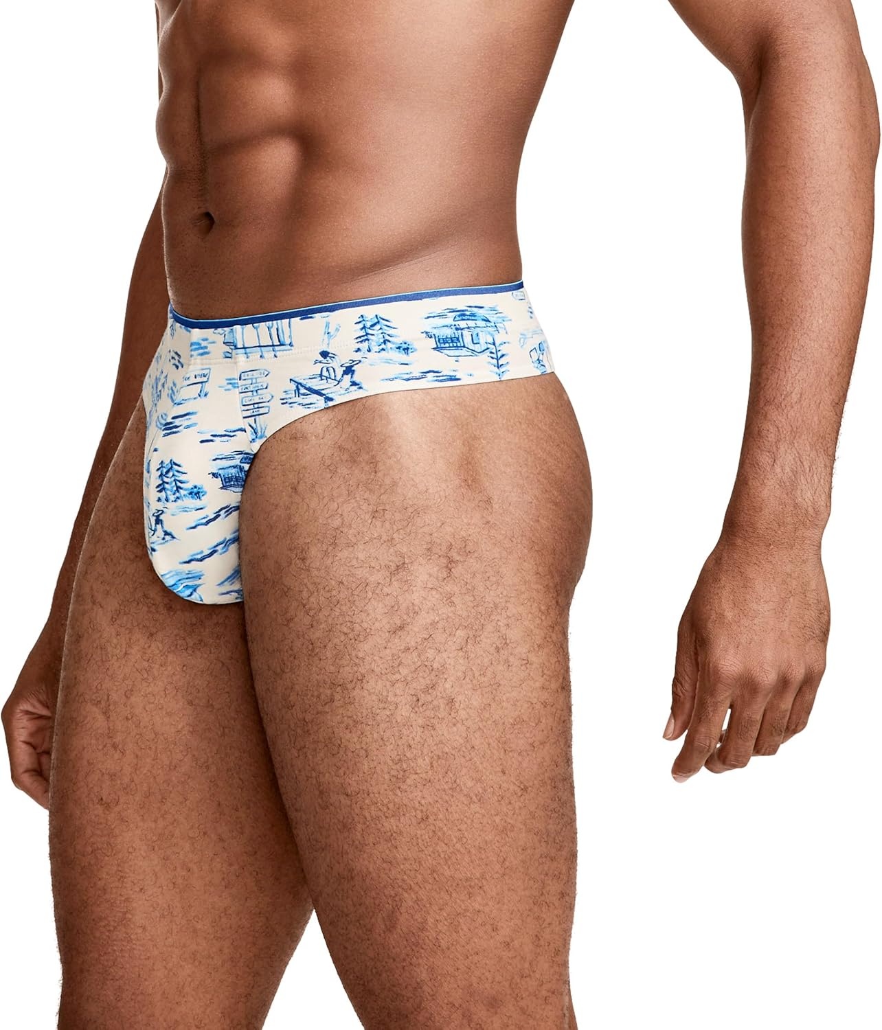 imageJockey Mens Underwear True Style Thong 3 PackMajestic Camp
