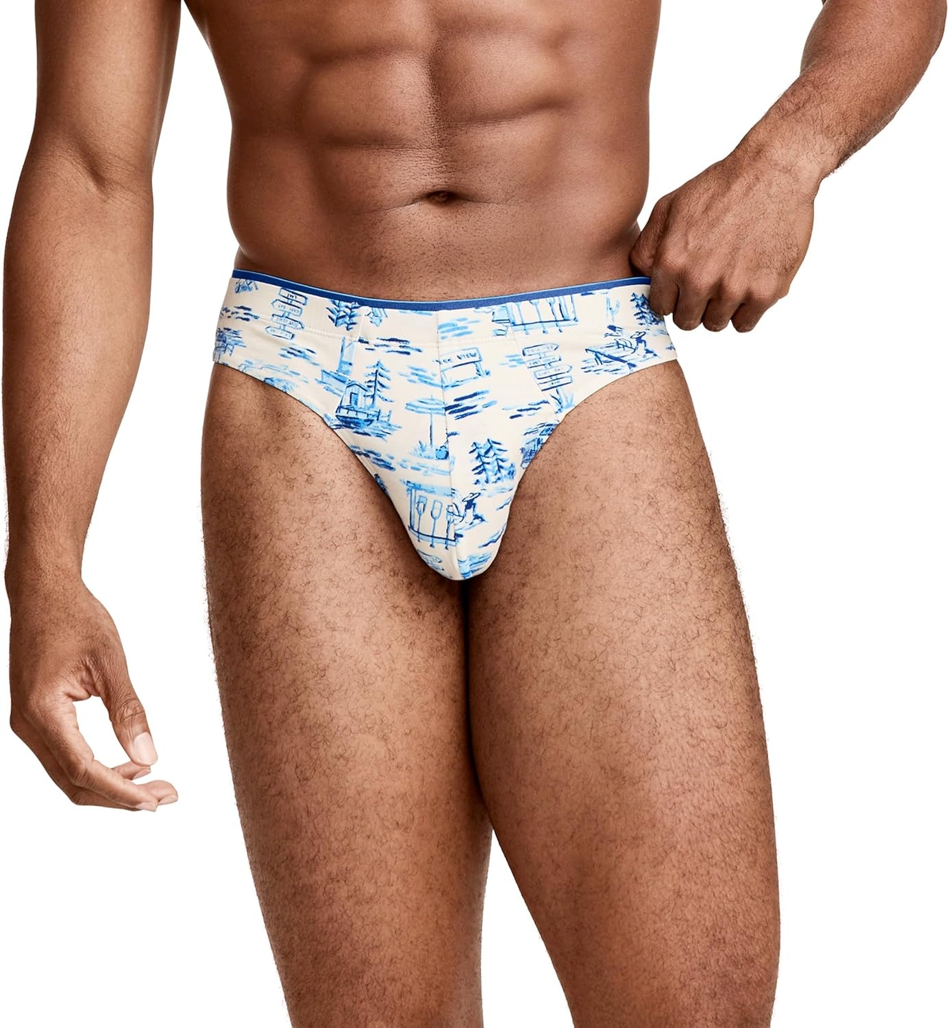 imageJockey Mens Underwear True Style Thong 3 PackMajestic Camp
