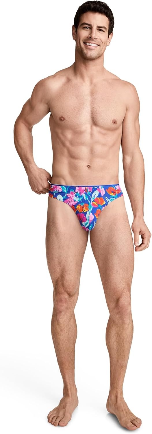 imageJockey Mens Underwear True Style Thong 3 PackRoyal Stripe