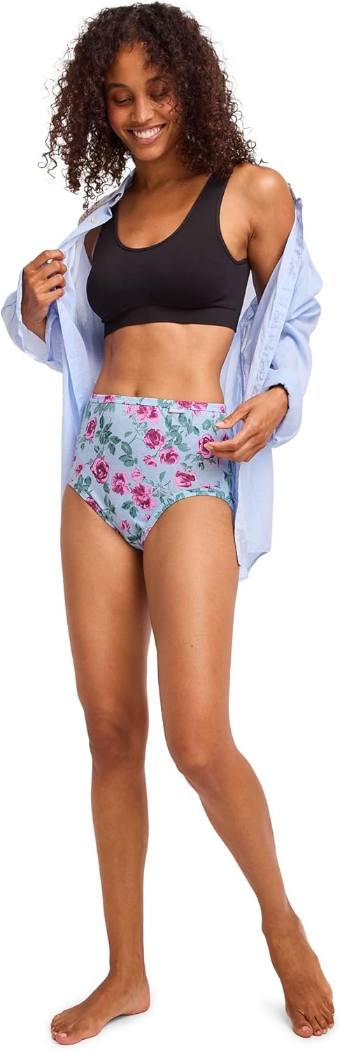 imageJockey Womens Underwear 100 Cotton Elance Brief 3 PackBlushberry