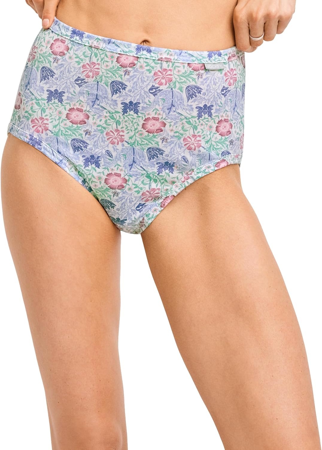 imageJockey Womens Underwear 100 Cotton Elance Brief 3 PackMythos Garden