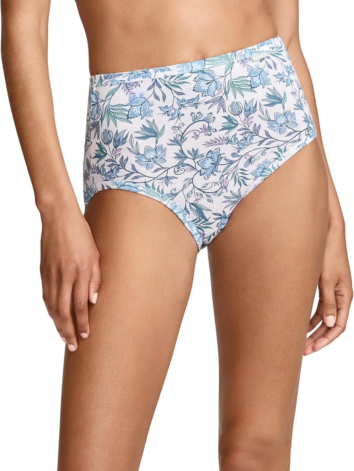 imageJockey Womens Underwear 100 Cotton Elance Brief 3 PackWyndham Floral