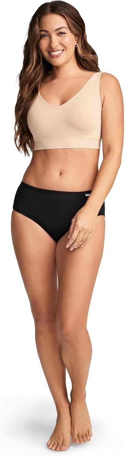 imageJockey Womens Underwear Supersoft Hipster 3 PackBlack