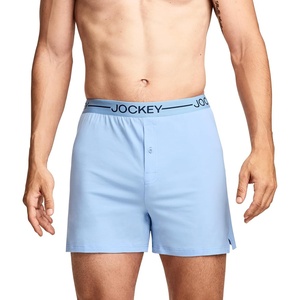 Jockey Men’s Underwear Organic Cotton Stretch 4″ Boxer(Brilliant Blue)