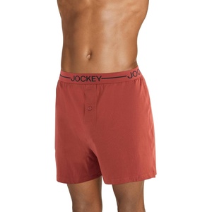 Jockey Men’s Underwear Organic Cotton Stretch 4″ Boxer(Canyon)