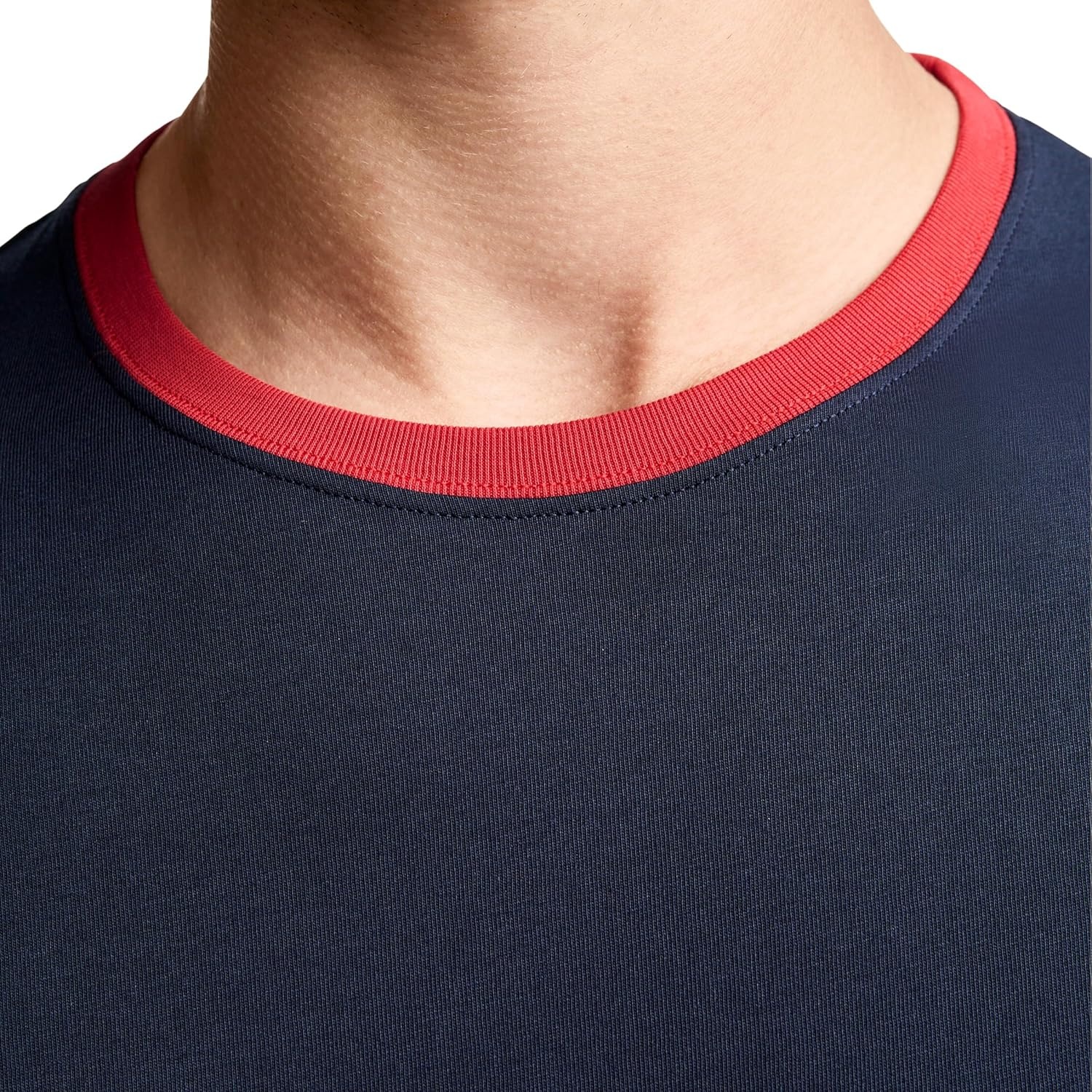 imageJockey Mens Casualwear Made2Fit Crew Neck TShirt1876 Navy Blue
