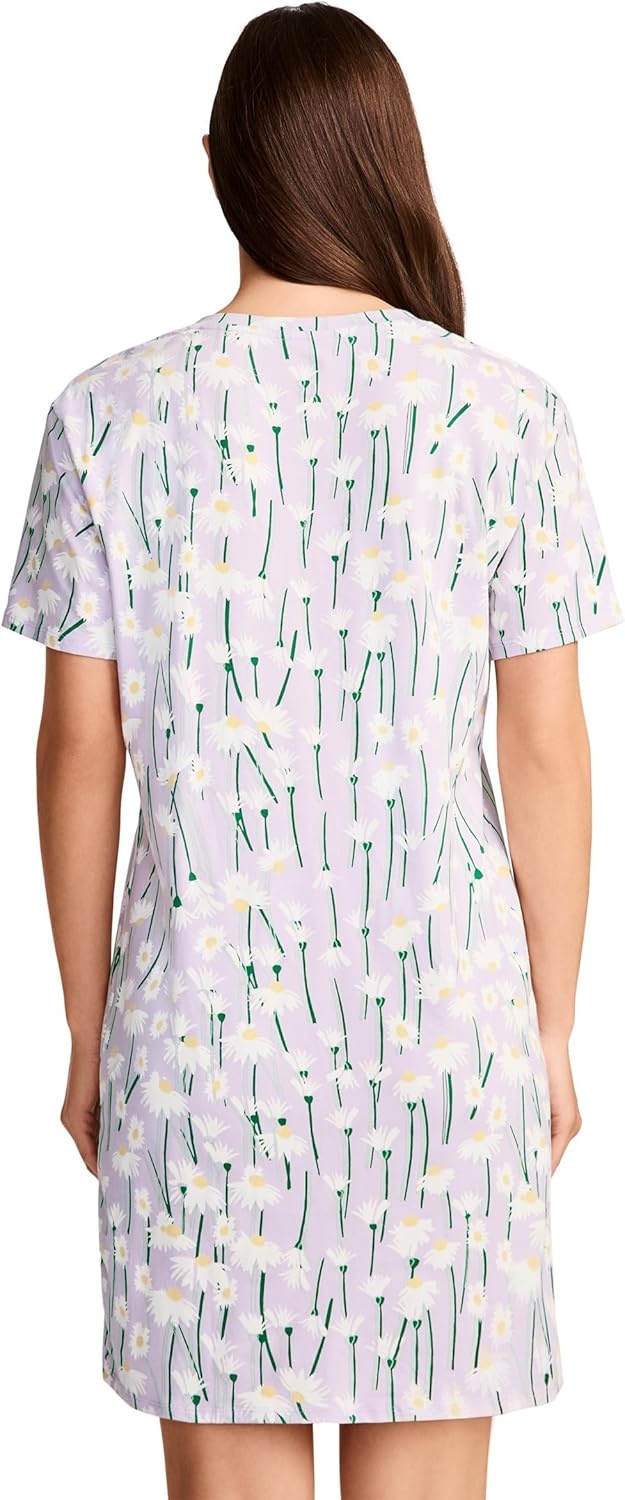 imageJockey Womens Sleepwear Organic Cotton Stretch Sleep ShirtDaisy Strand