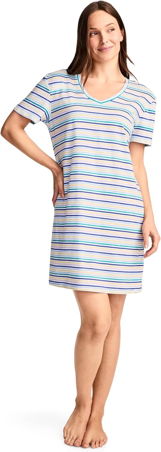 imageJockey Womens Sleepwear Organic Cotton Stretch Sleep ShirtPunchline
