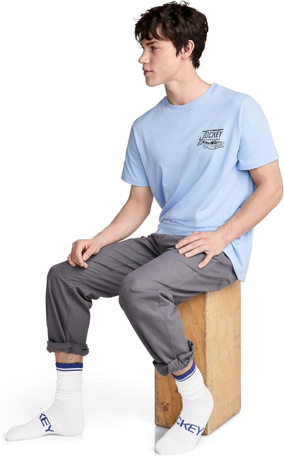 image:imageJockey Mens Everyday Cotton Blend Crew Socks 8PackJockey Heather