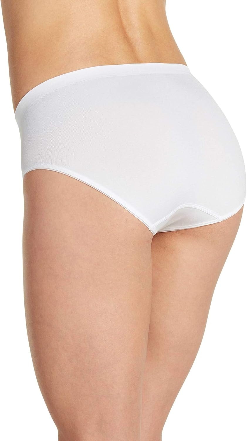 imageJockey Womens Underwear Smooth amp Shine Seamfree HipsterWhite