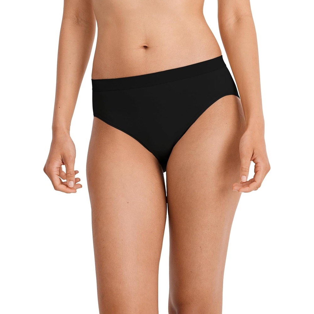 imageJockey Womens Underwear Smooth amp Shine Seamfree HipsterBlack