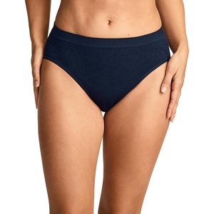 Jockey Women’s Underwear Seamfree Hi-Cut(Blue Jacquard)