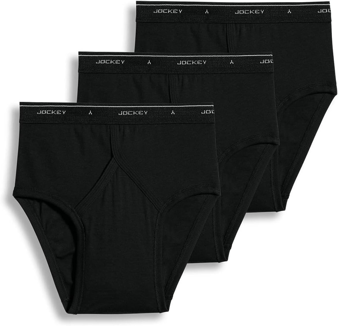 image:imageJockey Classic Low Rise Brief 3 Pack 100 Cotton Underwear for MenBlack