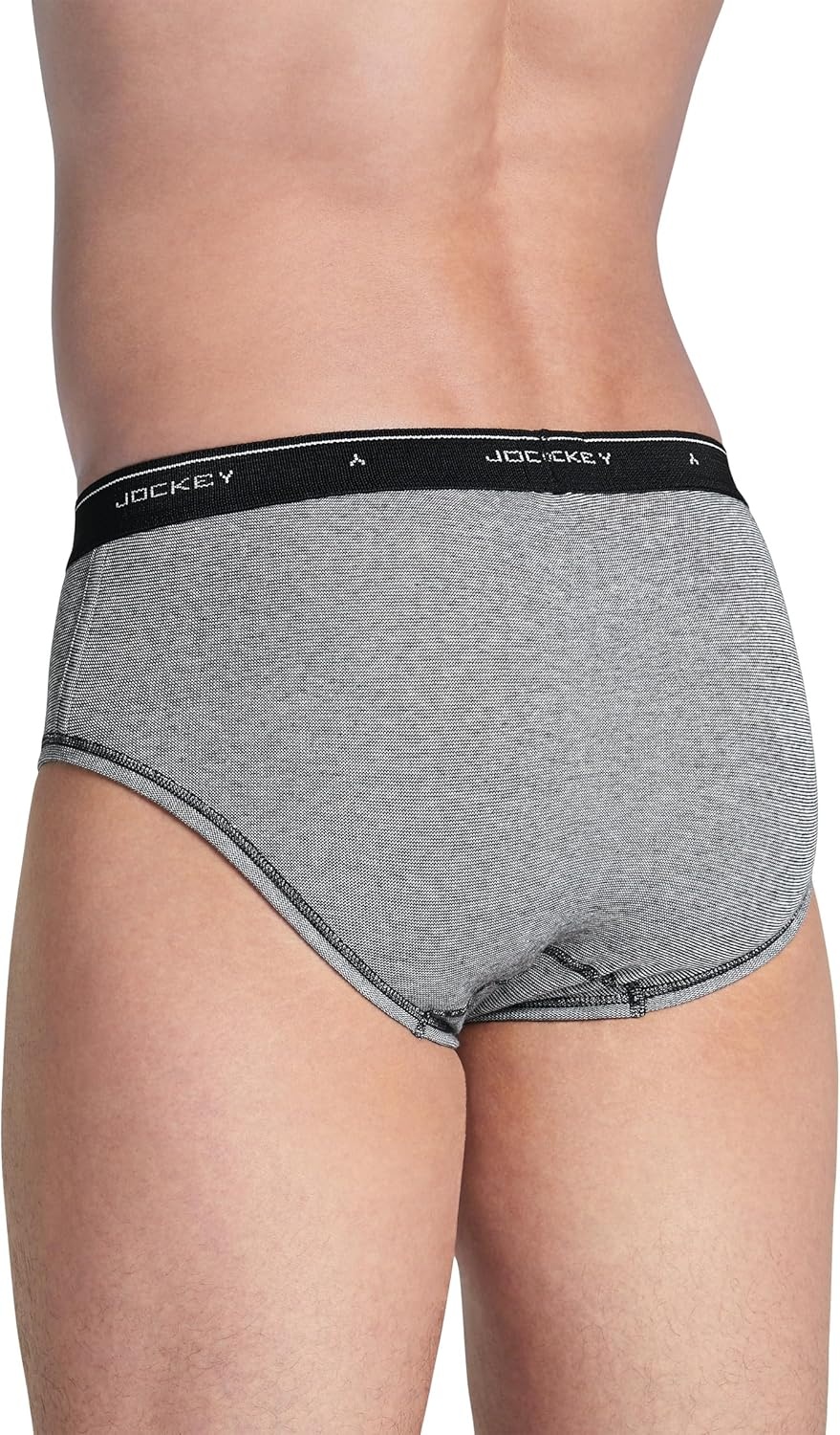 image:imageJockey Classic Low Rise Brief 3 Pack 100 Cotton Underwear for MenBlack StripeRed AppleBlue Stripe