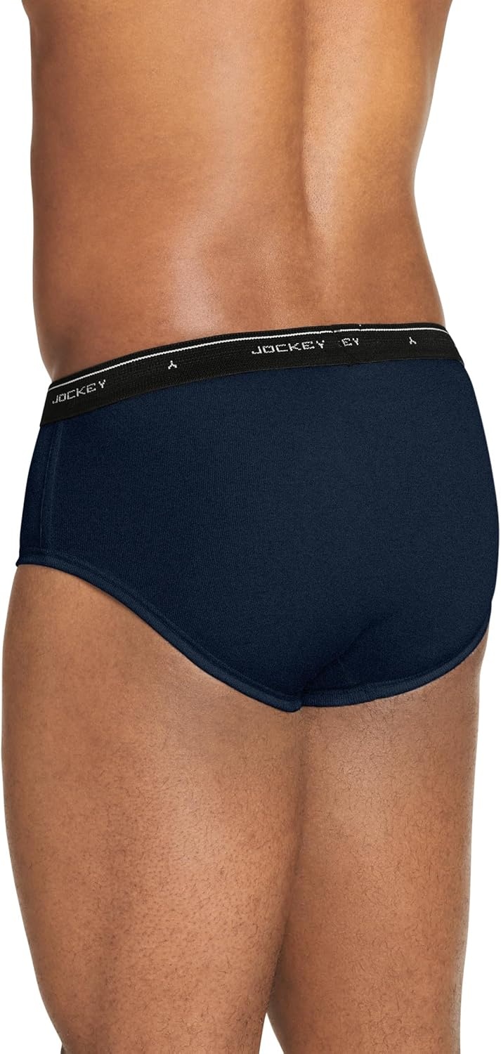 image:imageJockey Classic Low Rise Brief 3 Pack 100 Cotton Underwear for MenDenimCinder HeatherBlack