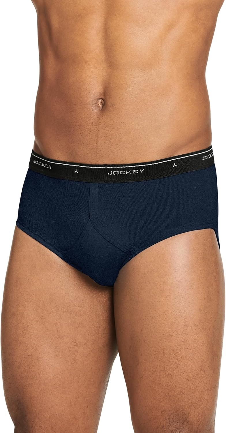 image:imageJockey Classic Low Rise Brief 3 Pack 100 Cotton Underwear for MenDenimCinder HeatherBlack