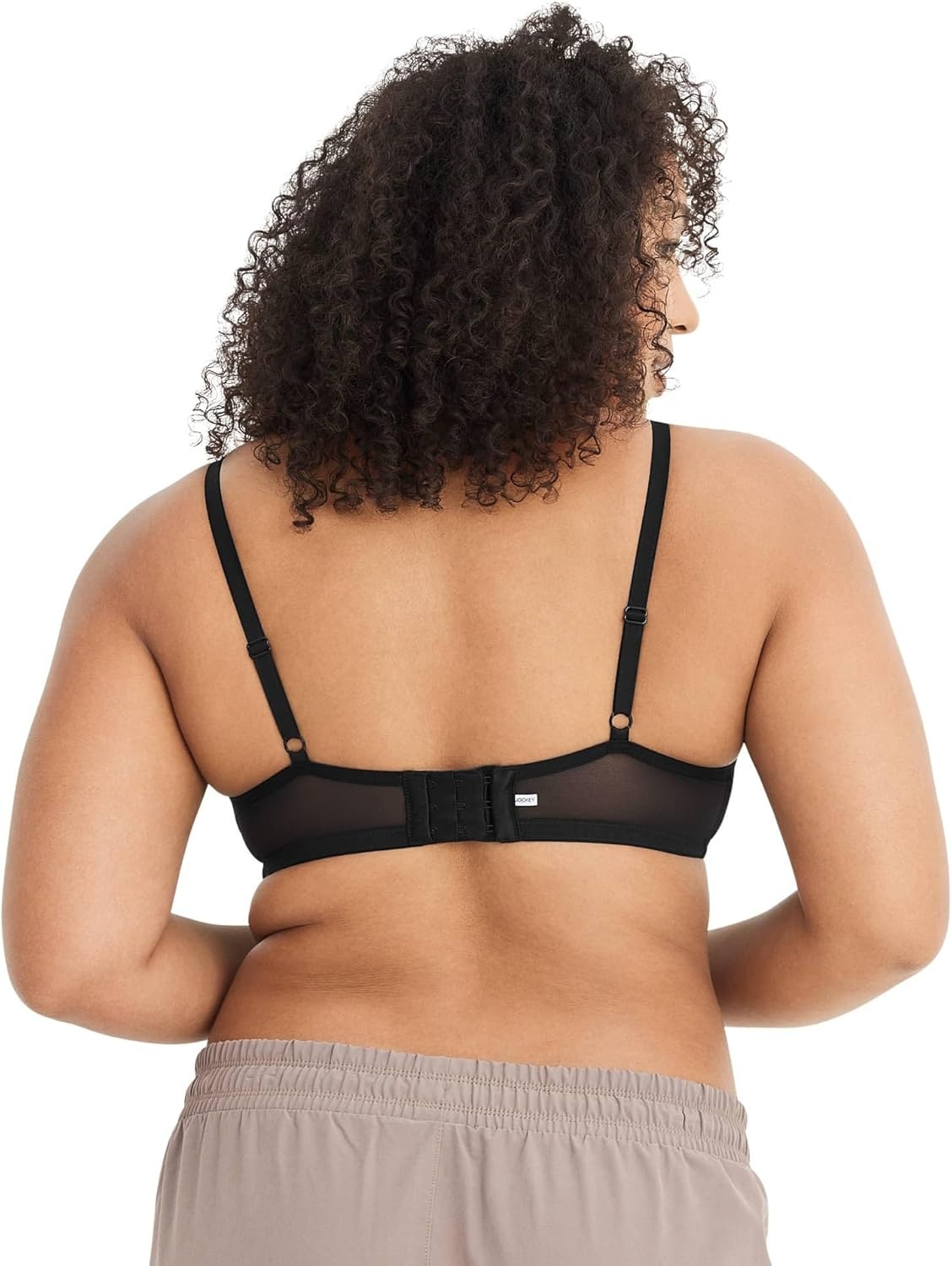 image:imageJockey Womens Bra Smooth amp Sleek Microfiber Demi Coverage Underwire TShirt BraBlack