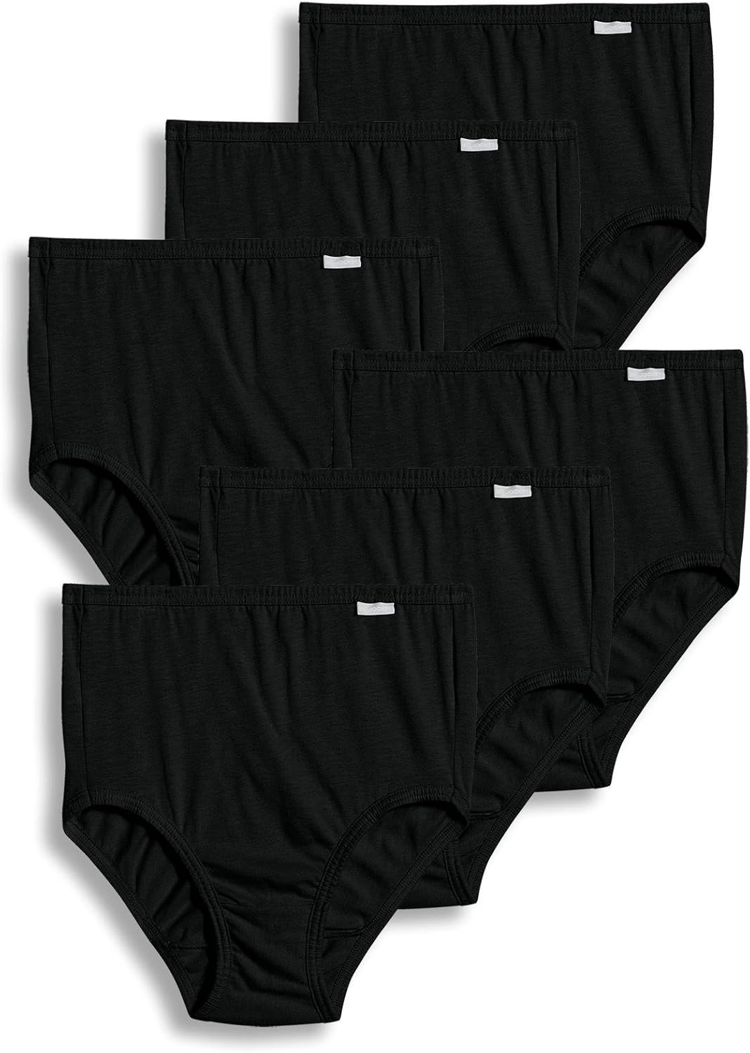 image:imageJockey Womens Underwear Plus Size 100 Cotton Elance Brief 6 PackBlack