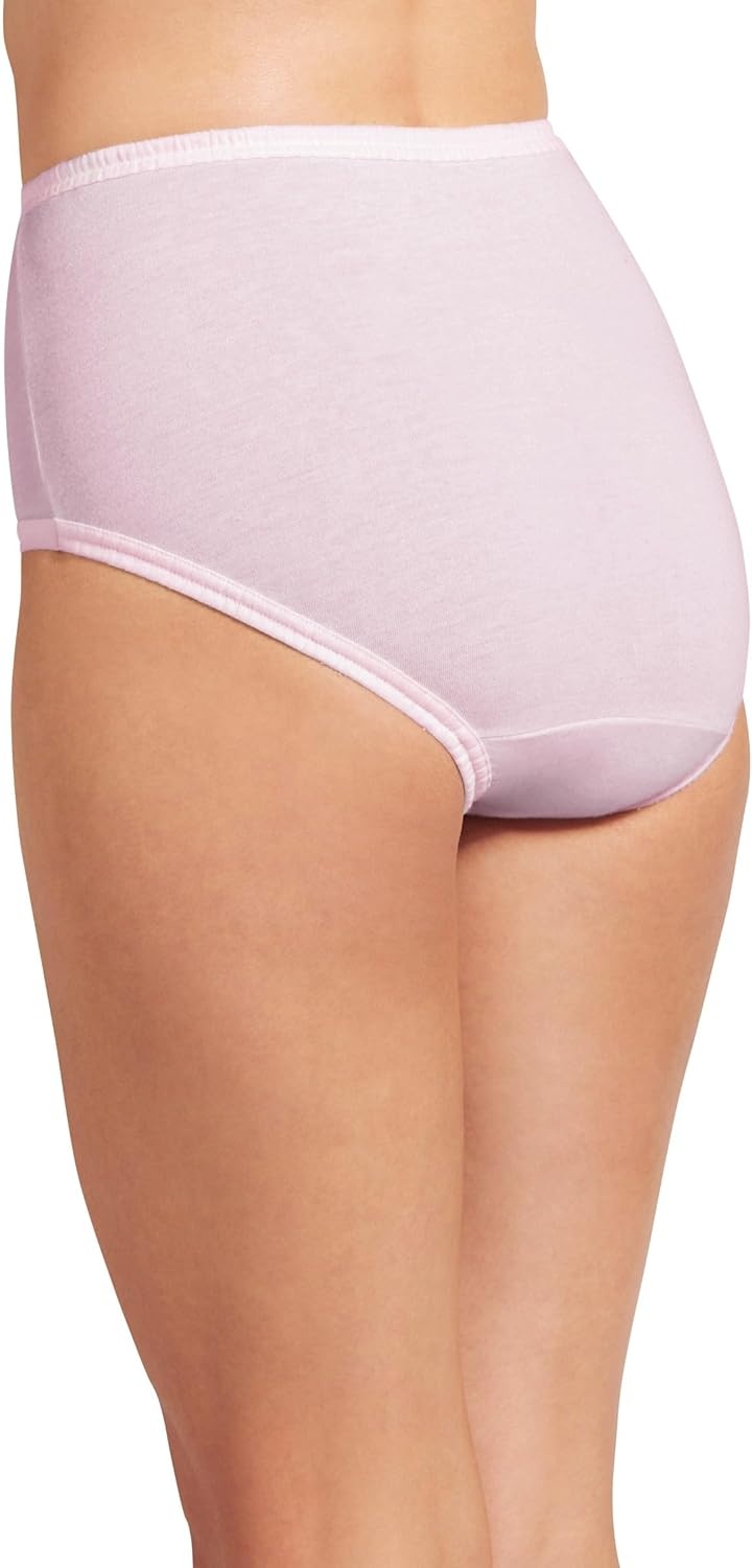 image:imageJockey Womens Underwear Plus Size 100 Cotton Elance Brief 6 PackIvoryLightPink Shadow