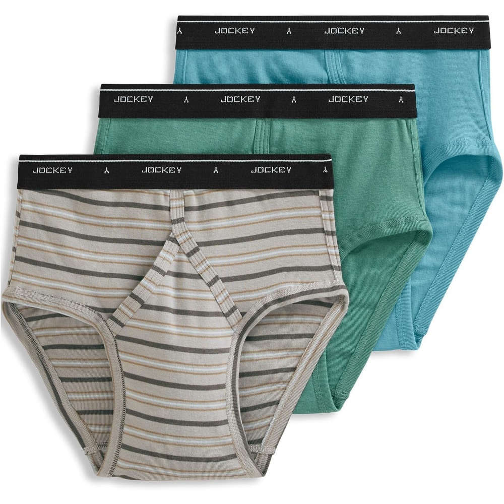 image:imageJockey Classic Low Rise Brief 3 Pack 100 Cotton Underwear for MenTrusty Cove