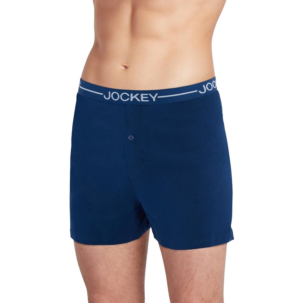 image:imageJockey Mens Underwear Organic Cotton Stretch 4 BoxerInk Well