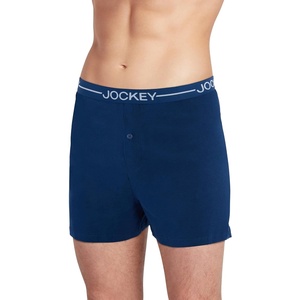 Jockey Men’s Underwear Organic Cotton Stretch 4″ Boxer(Ink Well)