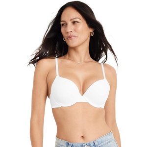 Jockey Women’s Bra Smooth & Sleek Microfiber Demi Coverage Underwire T-Shirt Bra(White)