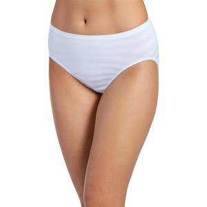 Jockey Women’s Underwear Matte & Shine Seamfree Hi Cut(White)