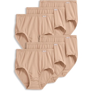 Jockey Women’s Underwear Plus Size 100% Cotton Elance Brief – 6 Pack(Light)