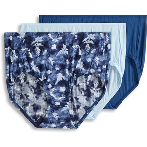 Jockey Women’s Underwear Supersoft Breathe Brief – 3 Pack(Blue Nature)