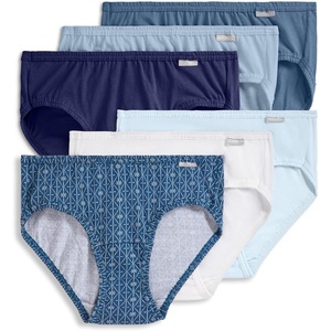 Jockey Women’s Underwear Elance Bikini – 6 Pack(Flower Grid)