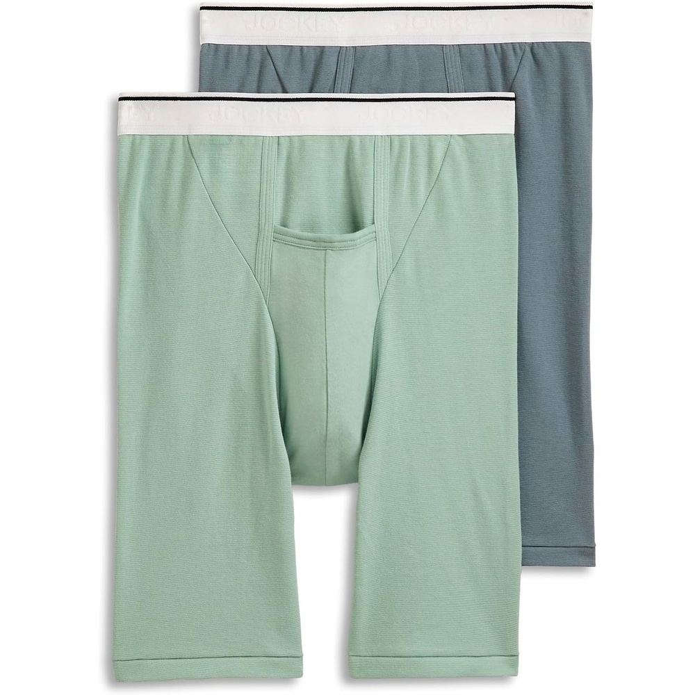 image:imageJockey Mens Underwear Pouch 10 Midway Brief  2 PackSage Iron