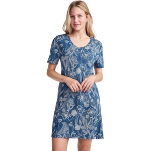 Jockey Women’s Sleepwear Organic Cotton Stretch Sleep Shirt(Dandelion Dance)